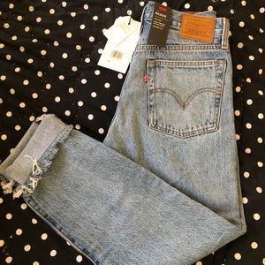 NEW Levi Wedgie High Rise Jeans - “Shut Up” wash